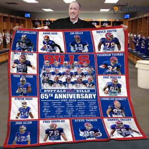 Bills 65th Anniversary 1959 2024 Thank You For The Memories Blanket 2