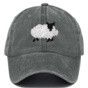 Black Sheep Print Vintage Hat1