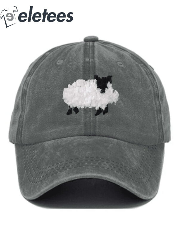 Black Sheep Print Vintage Hat