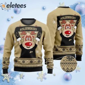 Boilermakers Funny Knitted Ugly Christmas Sweater