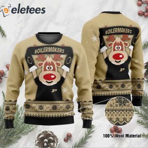 Boilermakers Funny Knitted Ugly Christmas Sweater1