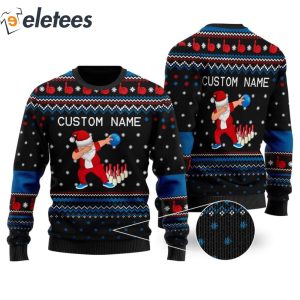 Bowling Image Cool Noel Pattern Personalized Gifts For Bowlers Sport Lovers Knitted Ugly Christmas Sweater1