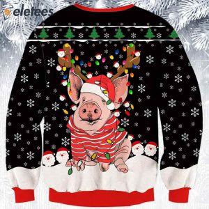 Bulb Pig Ugly Christmas Sweater 2