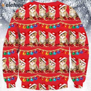 Bulbs Kittens Ugly Christmas Sweater 2