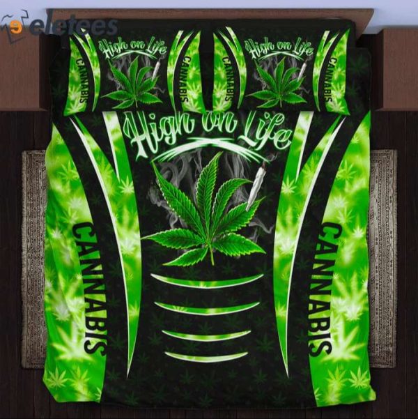 Cannabis High In Life Bedding Set