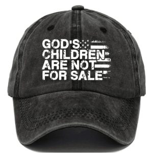 Casual GodS Children Are Not For Sale Print Baseball Cap