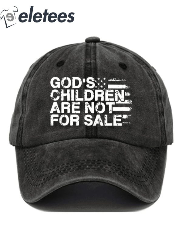 Casual God’S Children Are Not For Sale Print Baseball Cap