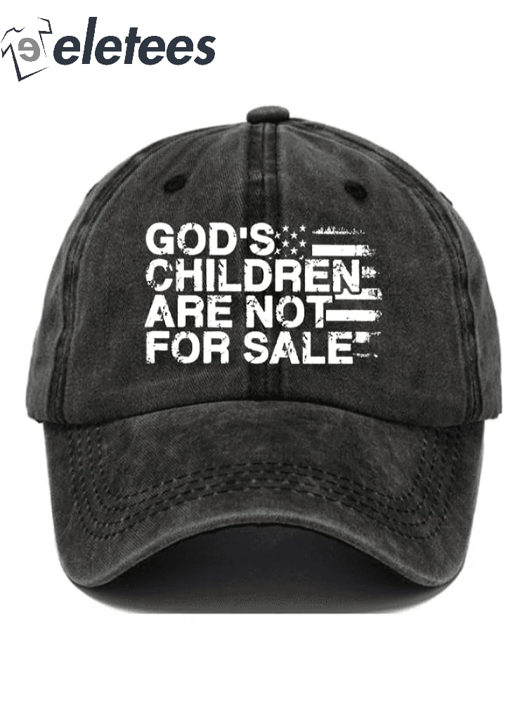 Casual God'S Children Are Not For Sale Print Baseball Cap