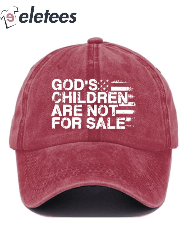 Casual God’S Children Are Not For Sale Print Baseball Cap