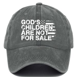 Casual GodS Children Are Not For Sale Print Baseball Cap2