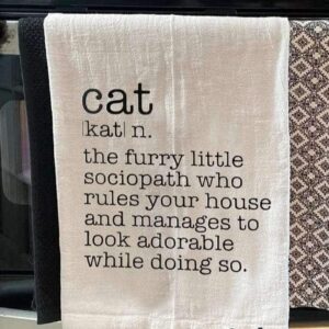 Cat Definition Tea Towel