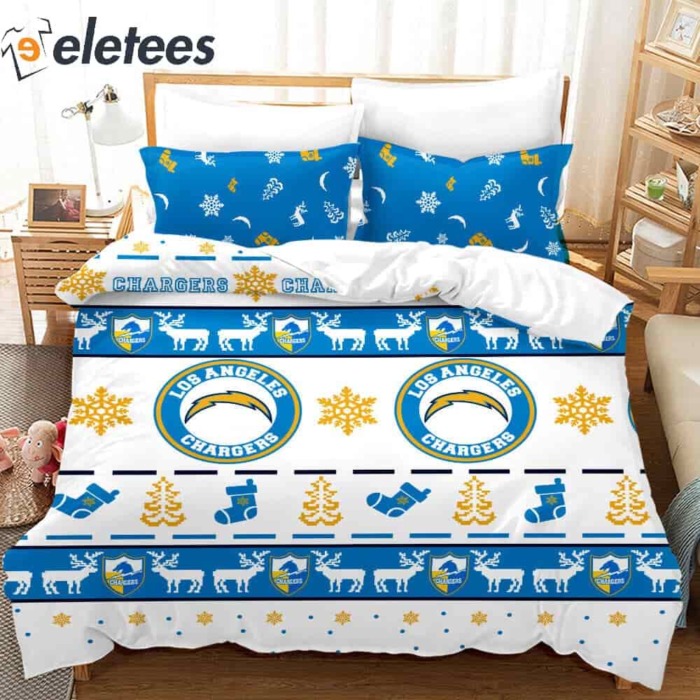 Chargers Christmas Patterns Bedding Set