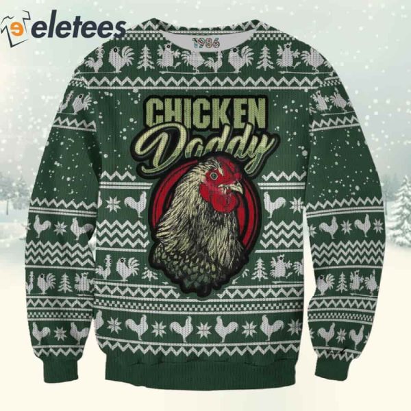 Chicken Daddy 3D Christmas Sweatshirt