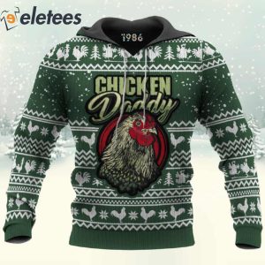 Chicken Daddy 3D Christmas Sweatshirt 3