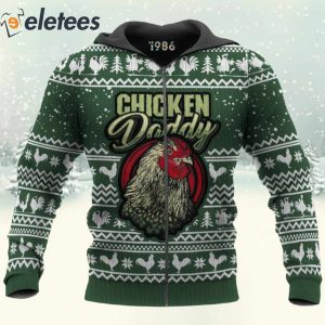 Chicken Daddy 3D Christmas Sweatshirt 4