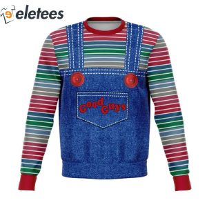 Childs Play 3D Knitted Ugly Christmas Sweater1