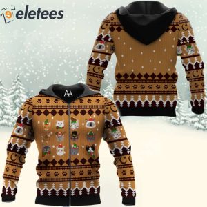 Christmas Cats 3D All Over Print Sweatshirt 4