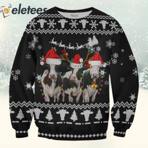 Christmas Cows 3D All Over Print Sweatshirt 2