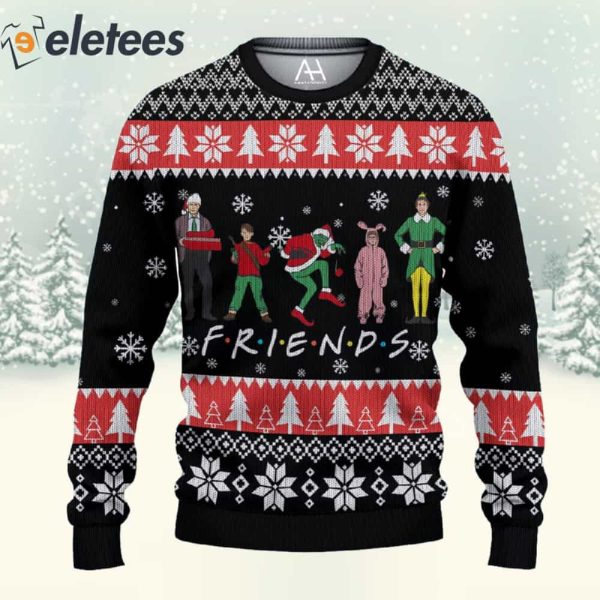 Christmas Friends 3D All Over Print Sweatshirt