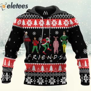 Christmas Friends 3D All Over Print Sweatshirt 3