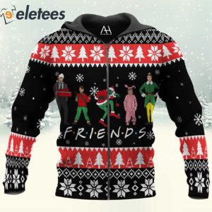 Christmas Friends 3D All Over Print Sweatshirt 4