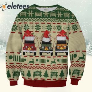 Christmas Jeeps 3D All Over Print Sweatshirt 2