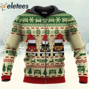 Christmas Jeeps 3D All Over Print Sweatshirt 4