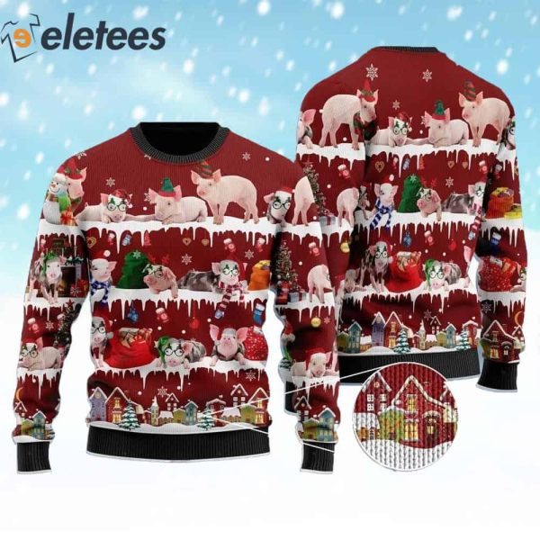 Christmas Pig Ugly Christmas Sweater