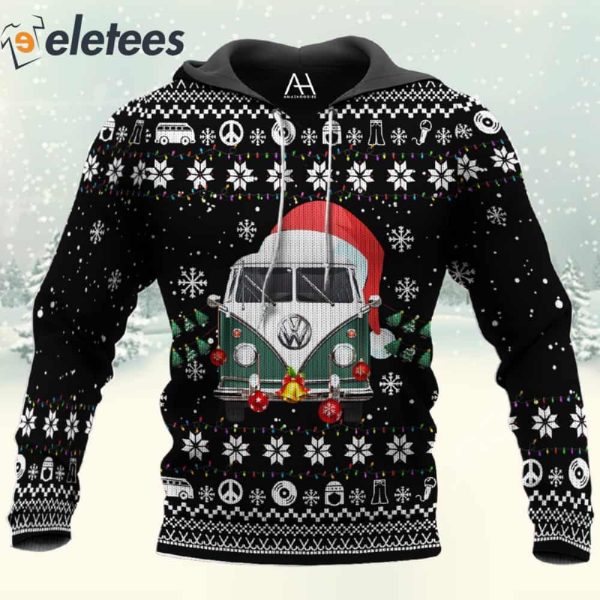 Christmas Van Car 3D All Over Print Christmas Sweatshirt