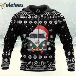Christmas Van Car 3D All Over Print Christmas Sweatshirt 4