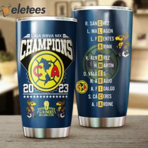 Club America Liga BBVA MX Champions 2023 Tumbler