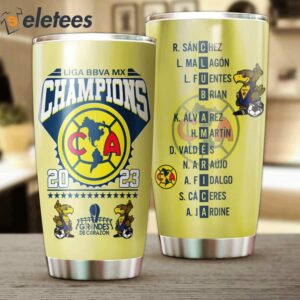 Club America Liga BBVA MX Champions 2023 Tumbler1