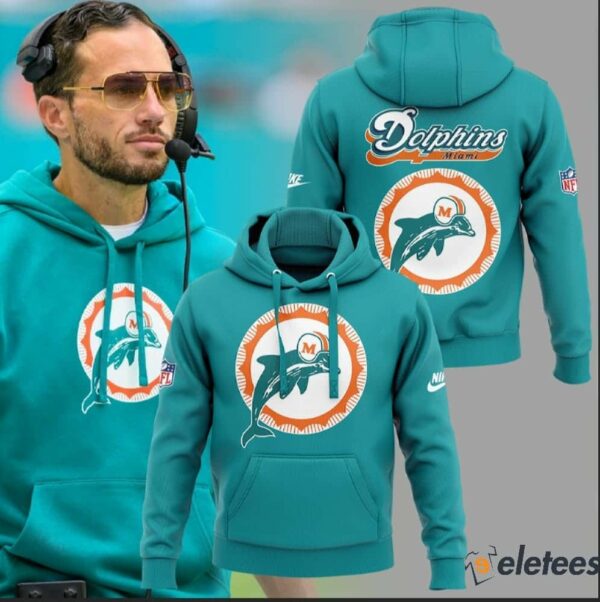 Coach Mike McDaniel Dolphins Throwback Hoodie Set