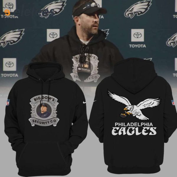 Coach Nicholas John Sirianni Eagles Big Dom’s Security Co Black Hoodie