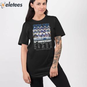 Colts 70th Anniversary 1953 2023 Thank You For The Memories Shirt 4