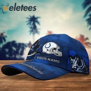 Colts Believe In Blue Custom Name 3D Cap2