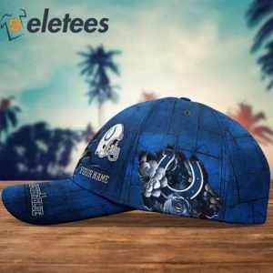 Colts Believe In Blue Custom Name 3D Cap3