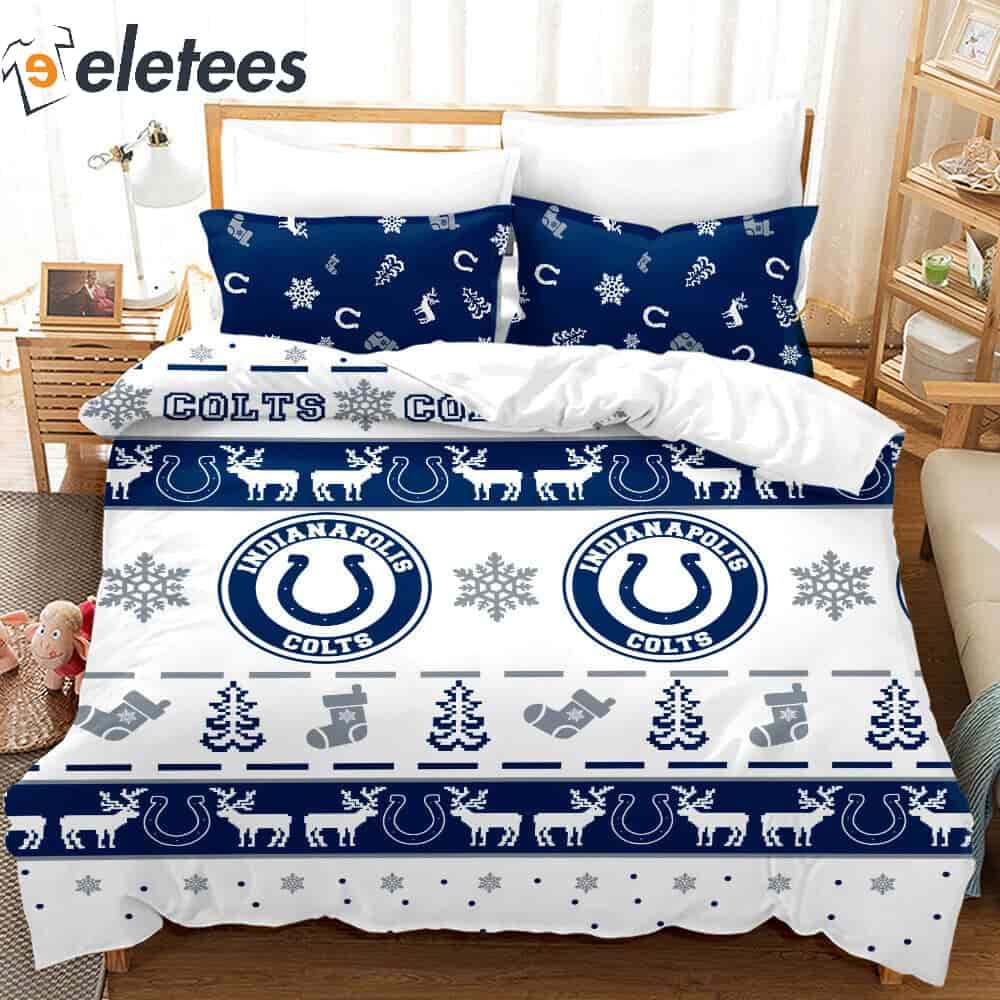 Colts Christmas Patterns Bedding Set