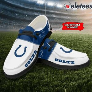 Colts Custom Name Dude Shoes