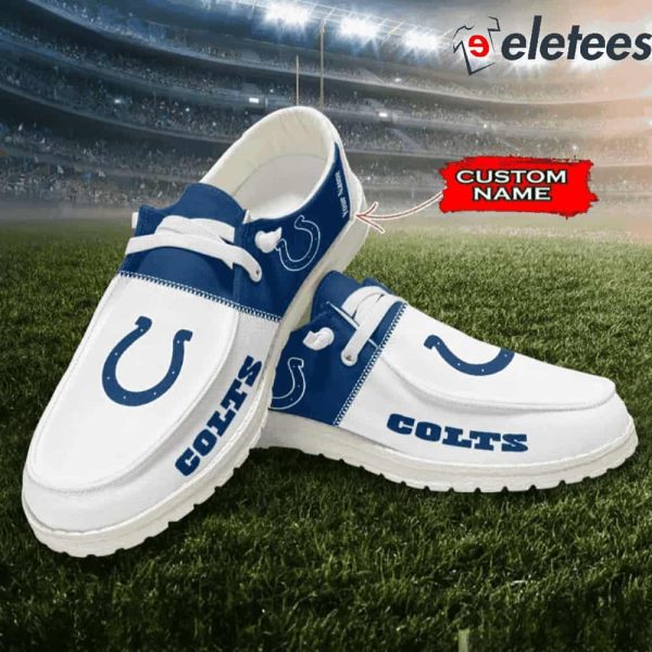 Colts Custom Name Dude Shoes