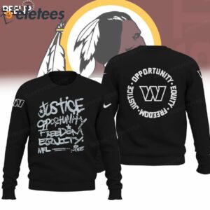 Commanders Justice Opportunity Equity Freedom Hoodie2