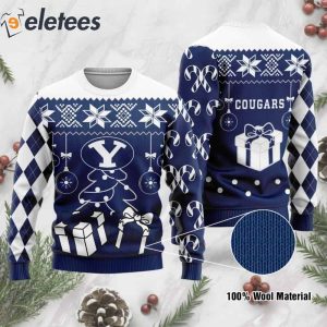 Cougars Funny Knitted Ugly Christmas Sweater1