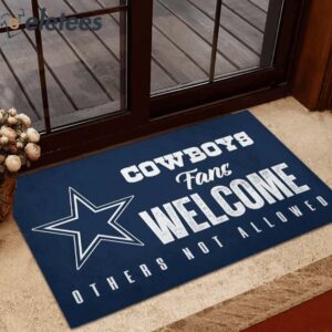 Cowboys Fans Welcome Others Not Allowed Doormat1
