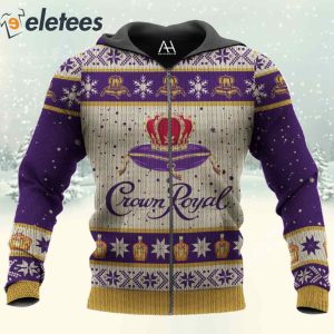 Crown Royal Irish Whiskey 3D All Over Print Christmas Sweatshirt 4