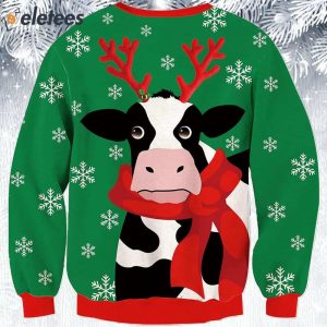 Dairy Cow Ugly Christmas Sweater 2