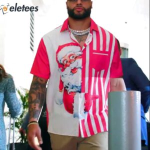 Dak Prescott Santa Claus Hawaiian Shirt