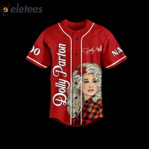 Dolly Parton Have A Holly Dolly Christmas Personalized Baseball Jersey 2
