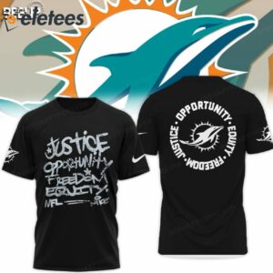 Dolphins Justice Opportunity Equity Freedom Hoodie1
