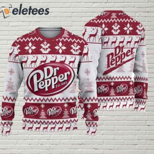 Dr Pepper Beer Ugly Christmas Sweater 2