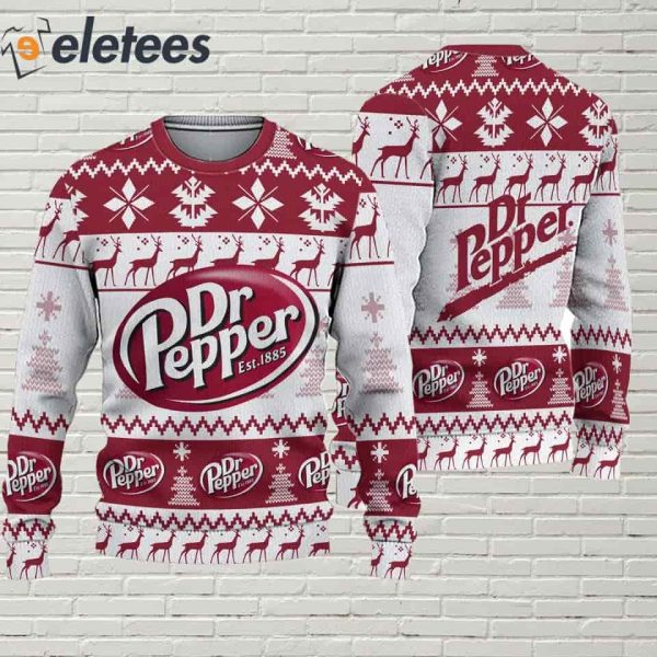 Dr Pepper Beer Ugly Christmas Sweater